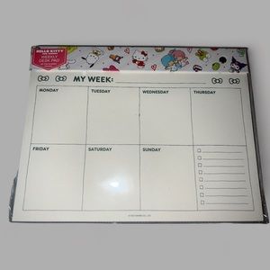 Hello Kitty and Friends Weekly Desk Planner